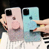 Bling Glitter Case For iPhone 11 Pro Max 11 Pro 11 XS XR X XS Max 6s 6 7 8 PlusSlim Case With Stand Holder Phone Cases Socket - Surprise store