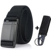 New Elastic Belt For Men Slide Metal Magnetic Buckle Adjustable Male Trousers Belts Military Combat Tactical Belts High Quality