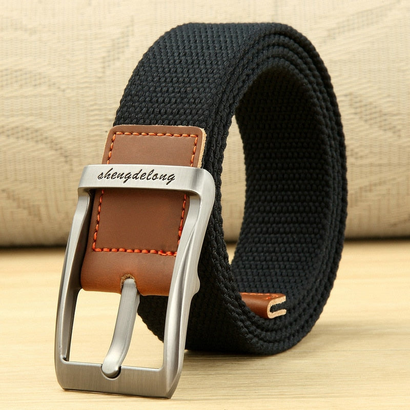 MEDYLA Canvas Belt Outdoor Tactical Belt Unisex High Quality Canvas Belts for Jeans Male Luxury Casual Straps Ceintures