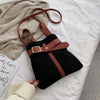 Plush PU Leather Fashion Shoulder Bag Set 2021 Branded Designer Small Tote Bag Crossbody Winter Solid Belt Handbags Female