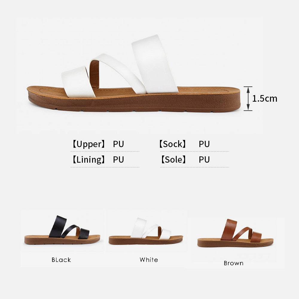 U-DOUBLE Summer Women Casual Shoes Slippers Rome Retro Thick Bottom Open Toe Sandals Beach Slip On Slides Brand Design Sandals
