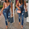 Women's fashionable blue belt jeans with water washed holes and personalized Jeans Belt pants
