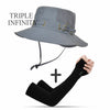 New Summer Mesh Breathable Bucket Hats Men's Outdoor Fishing Mountaineering Sun Hat Casual Foldable Adjustable Male Panama Hat