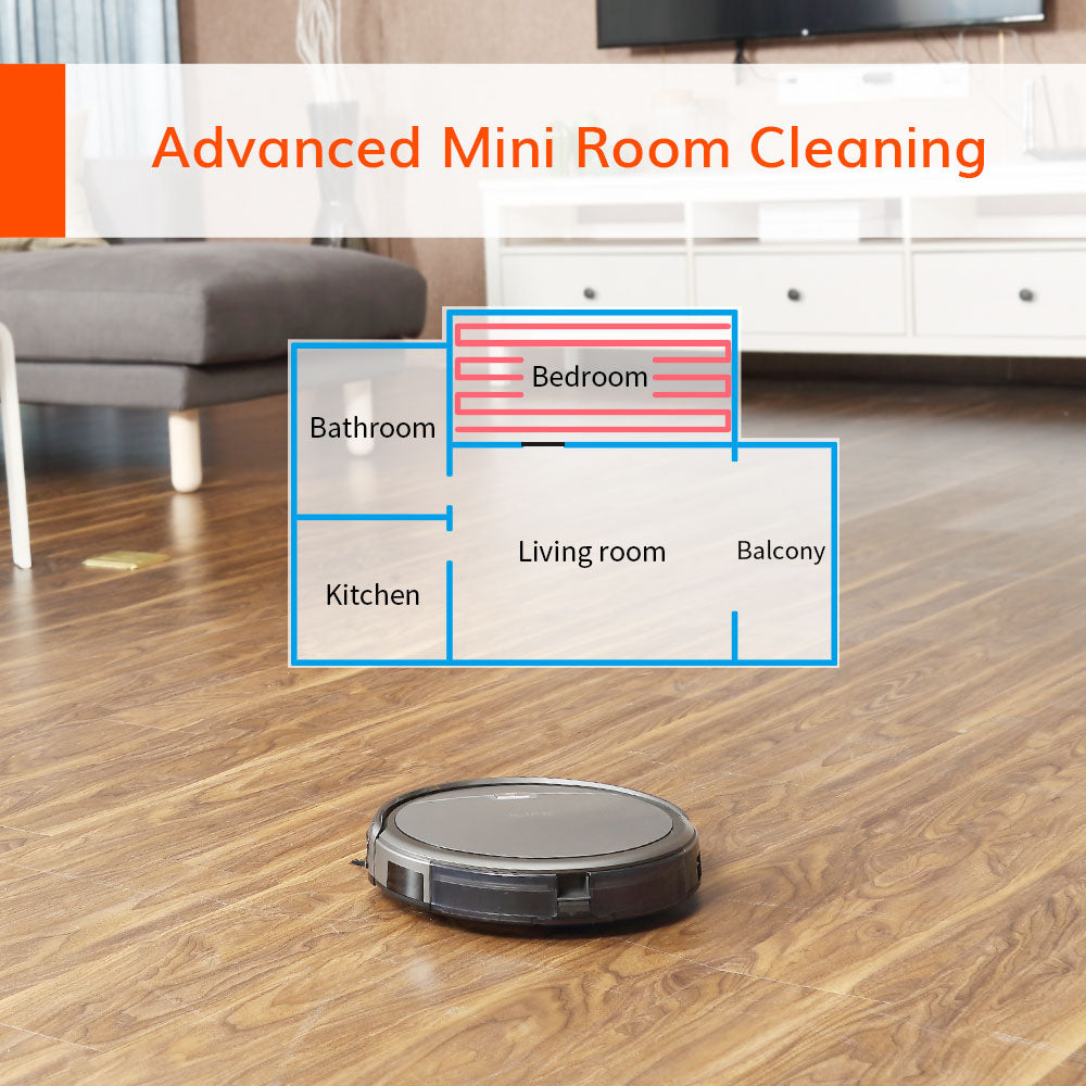 ILIFE A4s Robot Vacuum Cleaner , Carpet & Hard Floor Large Dustbin Miniroom Function Auto Recharge Household cleaning tools
