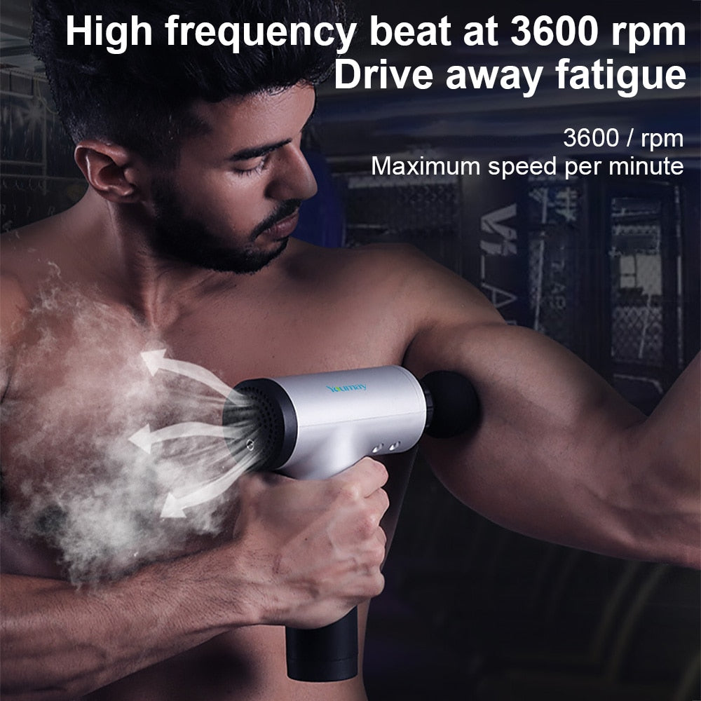 Youmay Mini Massage Gun Muscle Massager Pain Relief Fascia Gun Deep Tissue Massager Body Back Neck Relaxation Slimming Shaping