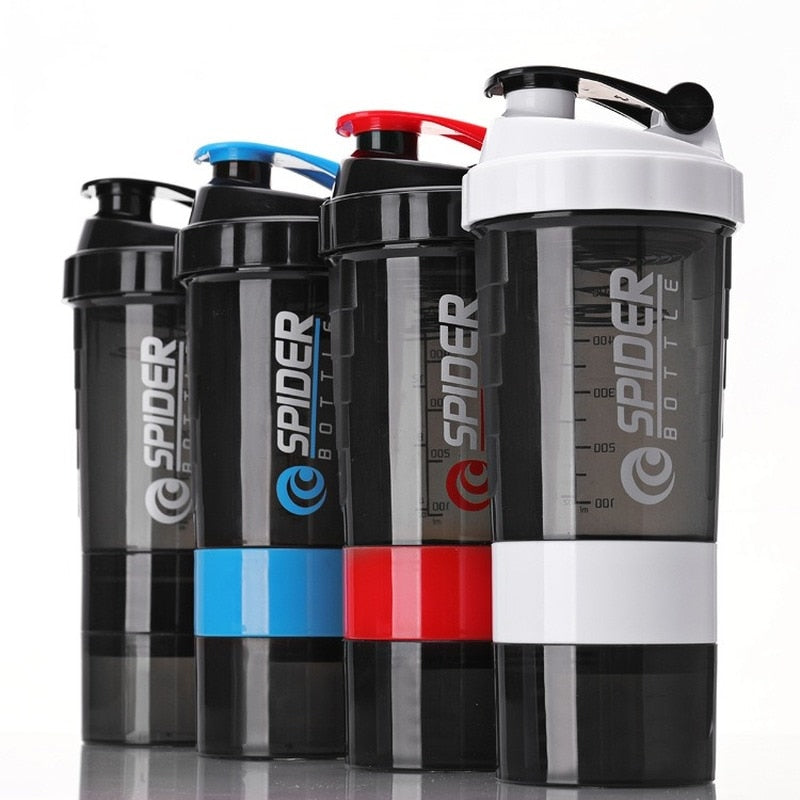 500ml Plastic Shaker Bottle protein Sport Gym Protein Powder Shaker Mixer Cup Bottle Sports Water Bottle Drinkware BPA FREE