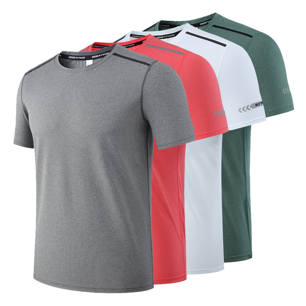 Quick-Dry Men's T-Shirt Compression Short Sleeve T-Shirts Running T Shirt Fitness Football Shirt Gym Clothing Leisure Sport Tops