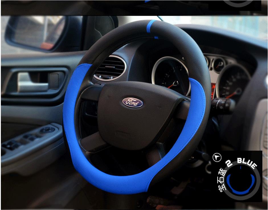 CHIZIYO Micro Fiber Leather Car Steering-wheel Cover 38CM Car-styling Sport Steering Wheel Covers Auto Accessories