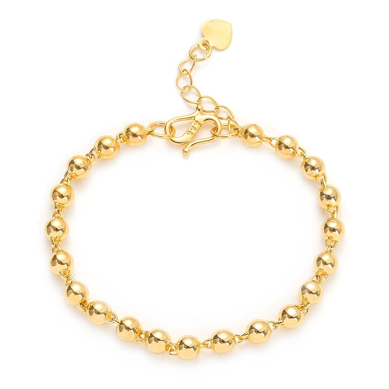 Fashion Plated 24K Gold Multi Shape Punk Bracelet Curb Cuban Chain Gold Color Bracelets Bangle For Men Women Jewelry Gifts