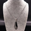 2021 Fashion Feather Stainless Steel Long Necklace for Men Gold Color Necklace Jewelry Gift acero inoxidable N1039S02