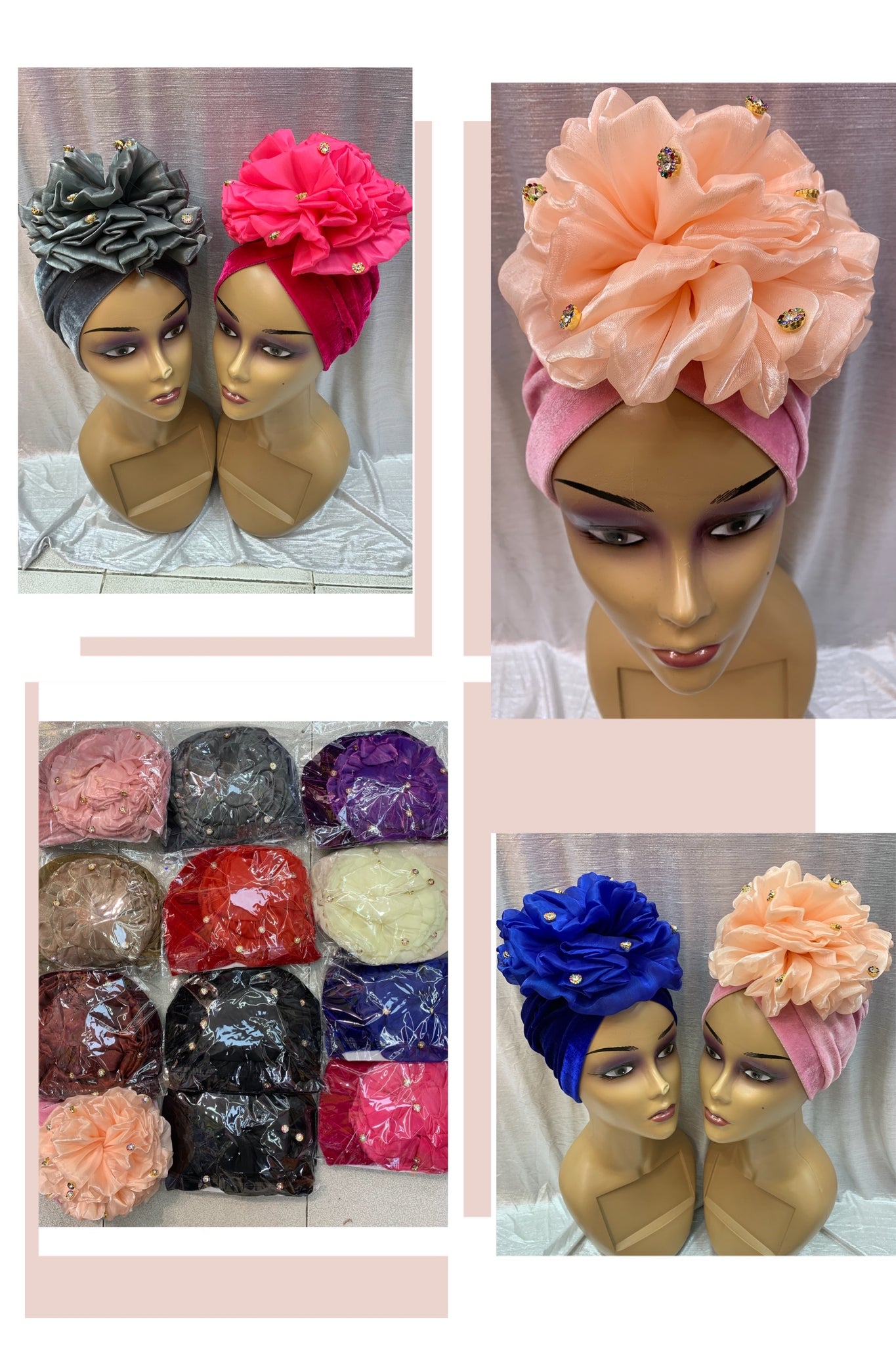 Shining Sequins Muslim Turban Cap Women Sequence Ready Female Head Wraps African Auto Gele Aso Oke Headwear Already Made Headtie