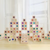 Wooden Toy Gems Blocks Rainbow Stacking Jenga Blocks Toys Natural Wood Blocks Kids Blocks Educational Houten Speelgoed