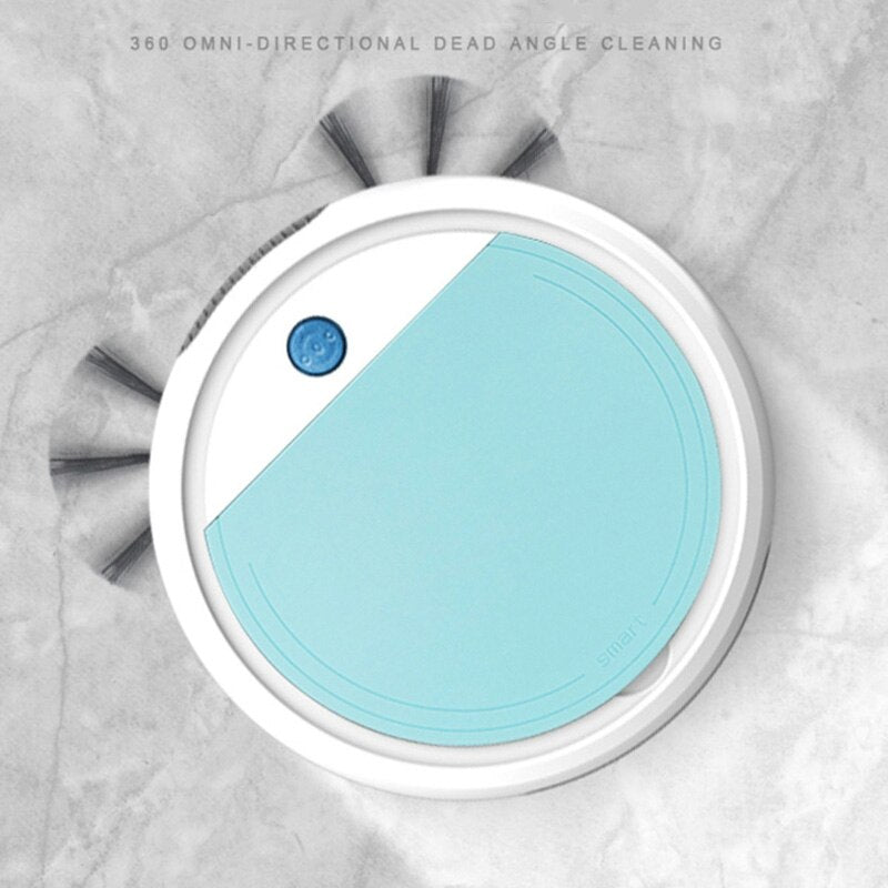 USB Robot Vacuum Cleaner Automatic Cleaner Strong Suction Detects Stairs Pet Hair Allergies Friendly UV Sterilizer Home Cleaning