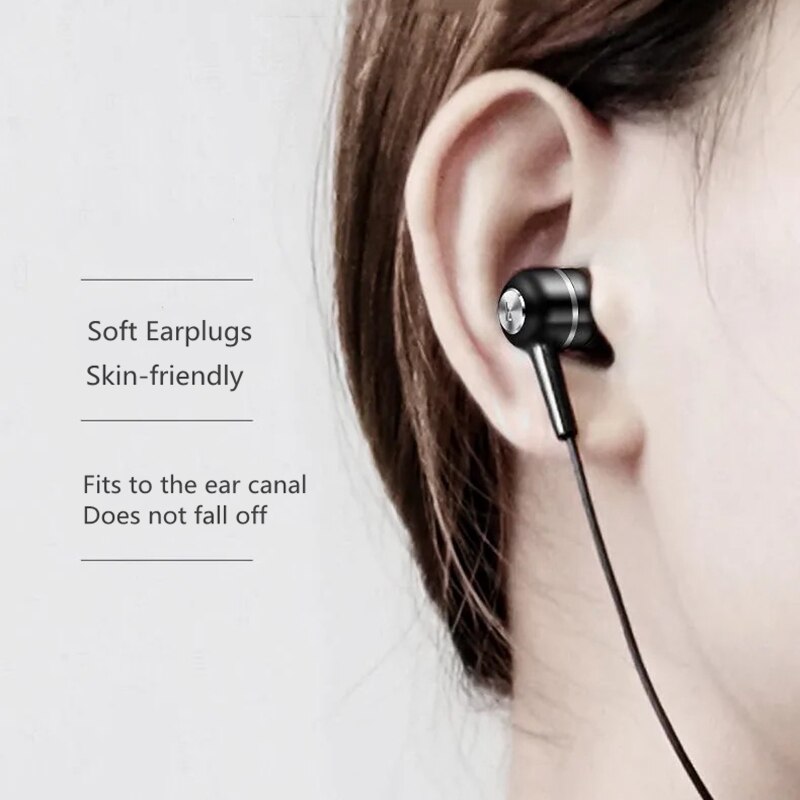3.5mm Wired Headphones With Bass Earbuds Stereo Earphones Music Headphones Sport Earphones Gaming Headset With Mic for Xiaomi