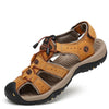 Leather sandals, cowhide men's shoes, summer new beach shoes, men's fashion slippers, large size 38-47 outdoor leisure sandals