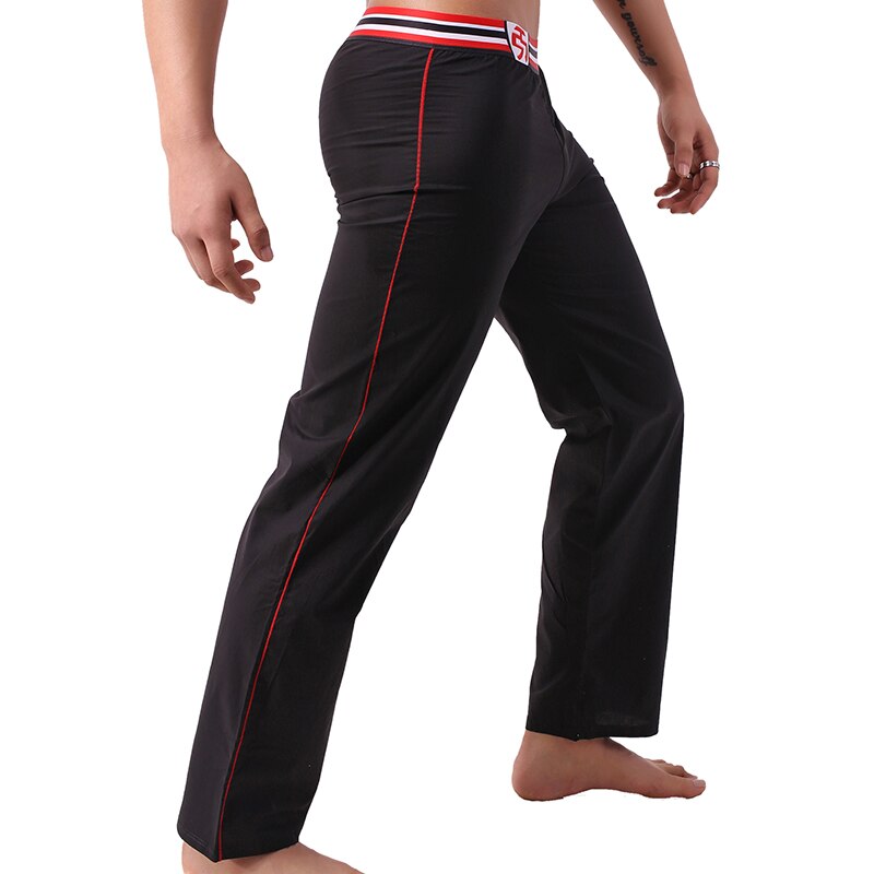 Mens Sleep Bottoms Loose Casual Sports Gym Trousers Cotton Lounge Wear Long Pants Pajamas Homewear Underwear Pantalon Plus Size