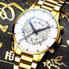 2021 Fashion Men's Quartz Watch Classic Black Wristwatch Steel Belt Luxury Calendar Business Watch Herren Uhren Gifts for Men