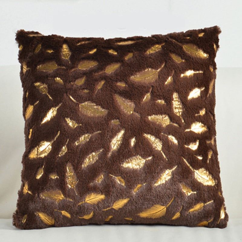Fashion Feather Fur Decorative Cushion Cover Home Plush Pillow Case Bed Room Pillowcases Decoration Sofa Throw Pillow covers