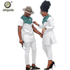African Couple Clothing Women Suits + Men Clothing Set Dashiki Shirts Ankara Pants Print Outfits Tribal Suit AFRIPRIDE S20C001 - Surprise store