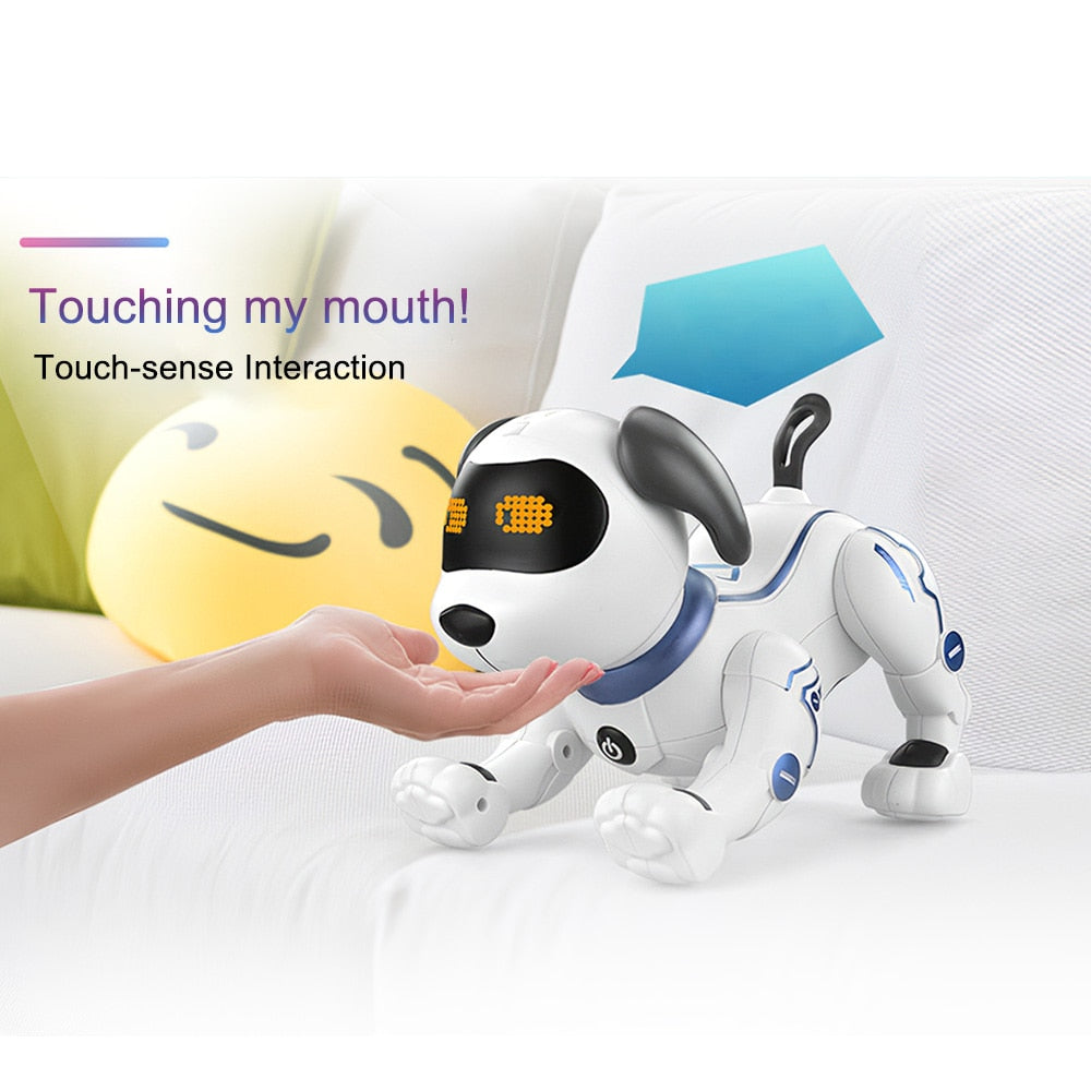 K16A Electronic Pets RC Animal Programable Robot Dog Voice Remote Control Toy Puppy Music Song for Kids Birthday Gift