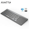 AVATTO Thin 2.4GHz USB Wireless Mini Keyboard with Number Touchpad Numeric Keypad for Android windows Tablet, Desktop, Laptop,PC - Surprise store