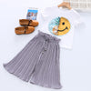 Kids Tracksuit For Girls Clothing Sets 2021 Summer Toddler Girls Clothes Sequins Chiffon Pant 2pcs Outfit Suit Children Clothing