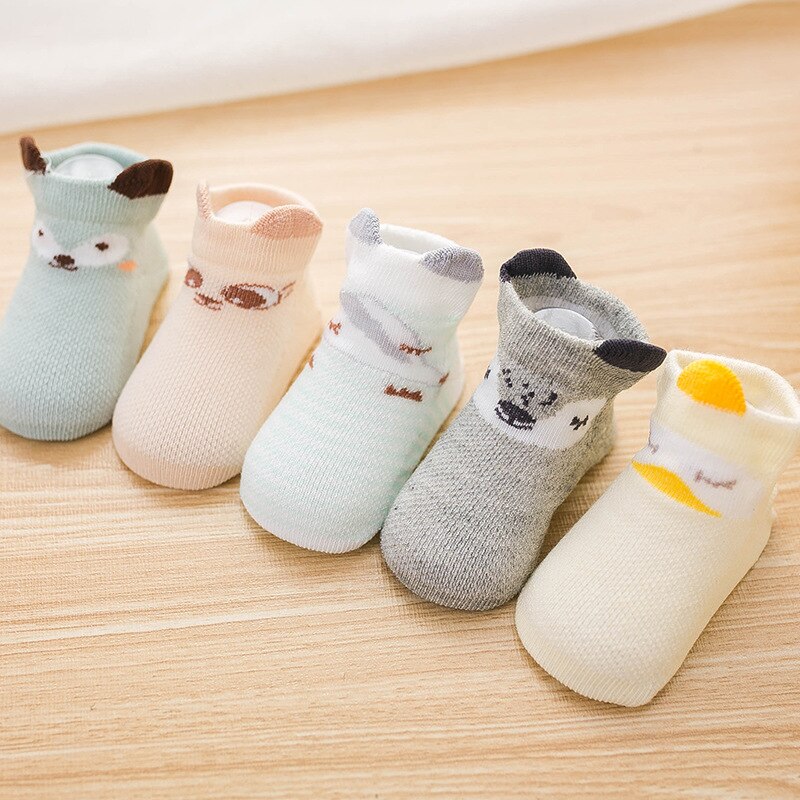 5 Pairs/lot 2021 Summer Boys Girls Kids Socks Mesh Socks 0-3T Children Kids Thin Short Socks Cotton Comfort Socks Kids Socks