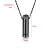 Stainless Steel 3 Colors Cremation Jewelry Ash Urn Necklace Pendant For Men Hip Hop Male Gifts