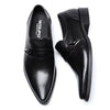 Luxury Genuine Leather Men Oxford Formal Shoes Pointed Toe Men Dress Shoes With Buckle Strap Male Wedding Business Shoes B09 - Surprise store