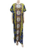 African Girl Long sleeves Dress Women's Kaftan Party Evening Clubwear With headband