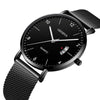 Men Watches 2021 Luxury Famous Brand Men Stainless Steel Mesh Calendar Watch Men Quartz Watch Relogio Masculino Men Wristwatch