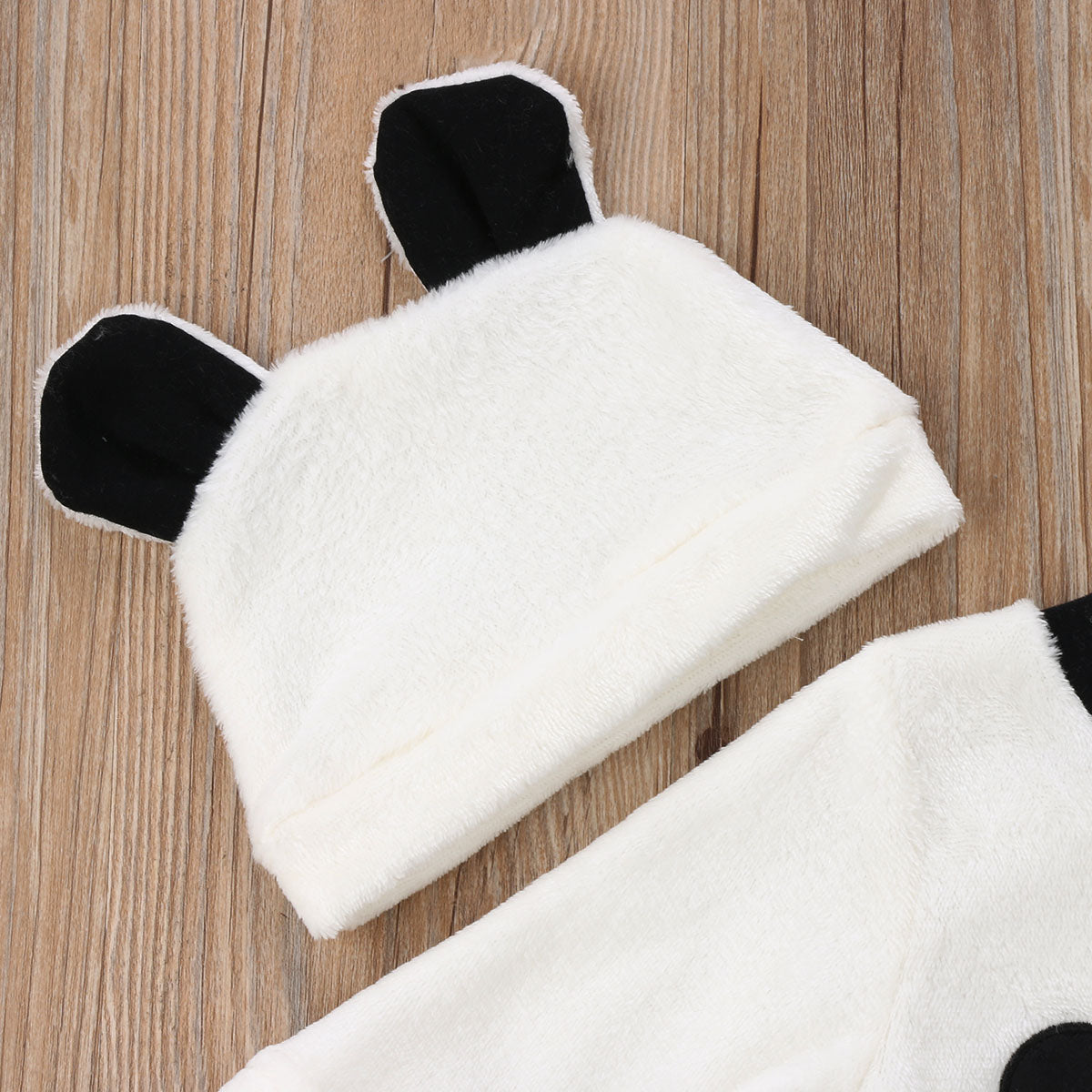 New 3 pieces Newborn Long Sleeve Fleece Bear Top Pant and Hat Set For Baby Boy Warm Winter Kids Clothes