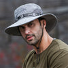 UPF 50+ Summer Hats Men Sun Protector UV-proof Breathable Bucket Hat Large Wide Brim Hiking Outdoor Fishing Beach Cap Cowboy New