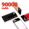 90000mAh Power Bank Portable Ultra-thin Phone Charger Digital Display 2 USB Outdoor Travel Powerbank for Xiaomi Samsung IPhone - Surprise store