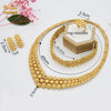 ANIID Nigeria Jewelry Sets For Women African Dubai Gold Bridal Wedding Gifts Party Ethiopian Bracelet Necklace Earrings Ring New