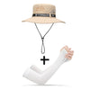 UPF 50+ Summer Hats Men Sun Protector UV-proof Breathable Bucket Hat Large Wide Brim Hiking Outdoor Fishing Beach Cap Cowboy New