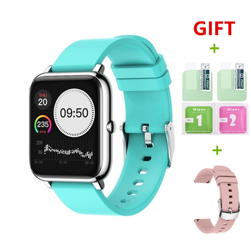 2021 Smart Watch Men Women Waterproof Fitness Sports Watch Heart Rate Tracker Call/SMS Reminder Bluetooth Smartwatch Android iOS