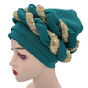 Latest Diamonds Turban Cap for Women Ready Female Head Wraps African Auto Geles Aso Oke Headtie Muslim Headscarf Turbans Hat