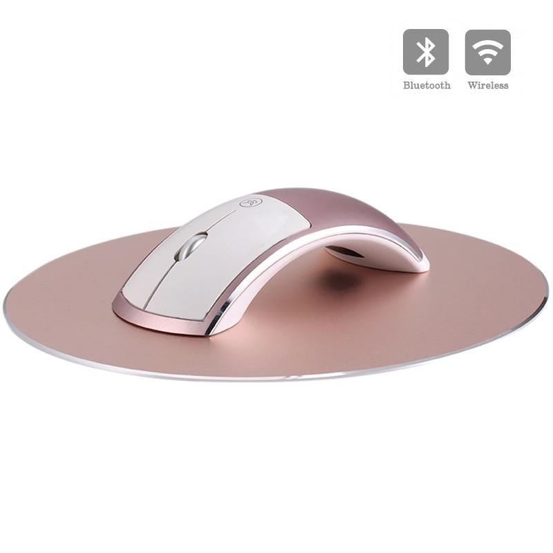 2.4G USB Wireless+Bluetooth Mouse Rechargeable Silent Gaming Mouse For Macbook Lenovo HP Dell - Surprise store