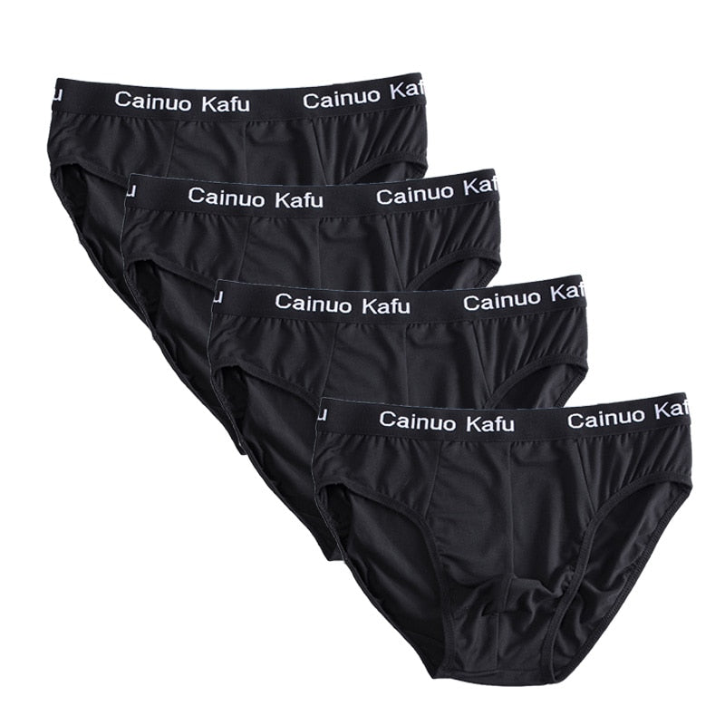 4pcs/Lot Men's Underwear Male New Arrival Modal Solid Briefs Underpants for Men Brief Men Sexy Slip Hombre Plus XXXXL-7XL