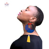2020 African Cloth Fabric Earrings Handmade Earrings With Tassels For Women African Print Ankara Big Oversized Earrings SP032