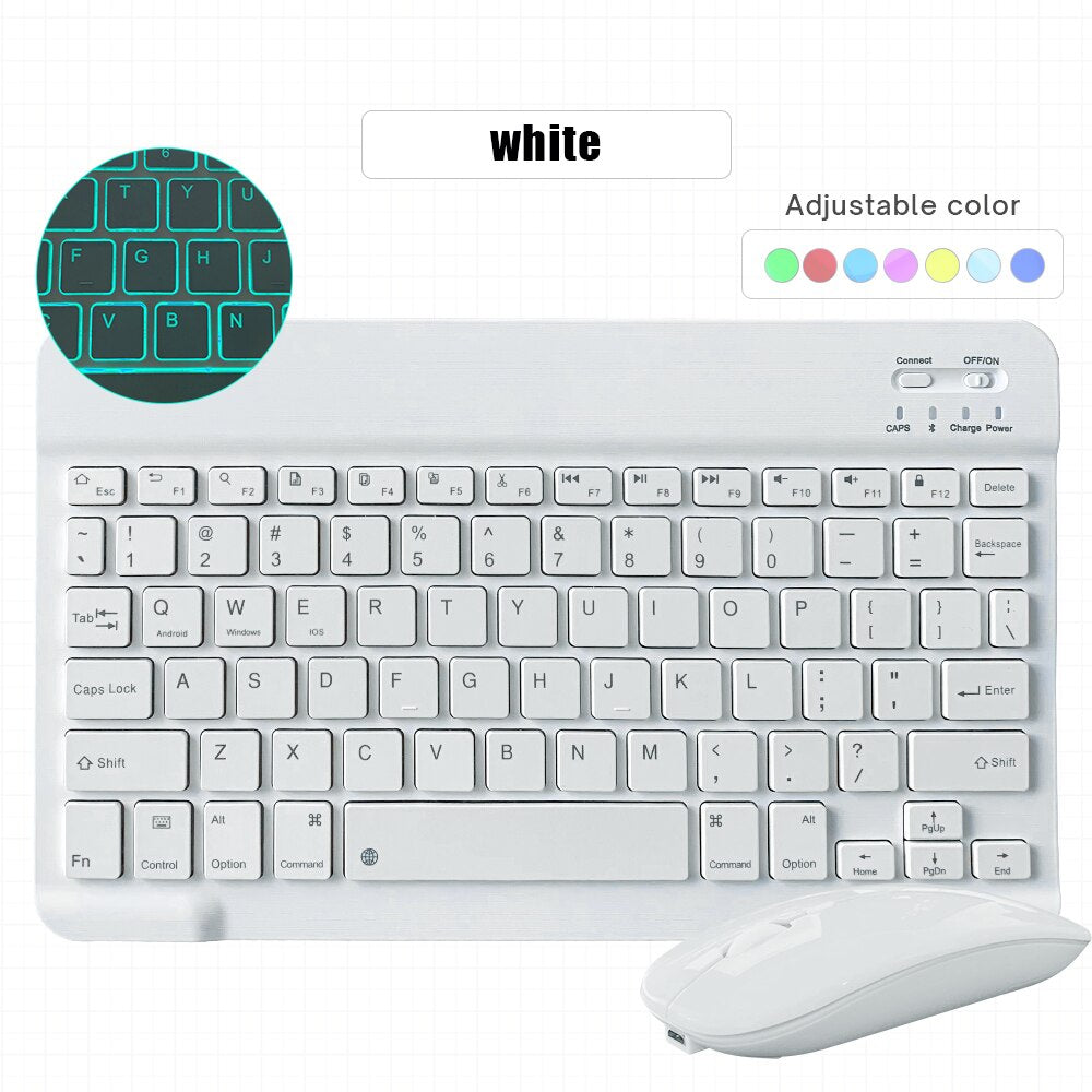 Wireless Bluetooth keyboard mouse for iPad 9.7 10.2 air 4 pro 11 for laptop bluetooth keyboard notebook for tablet samsung xiaom