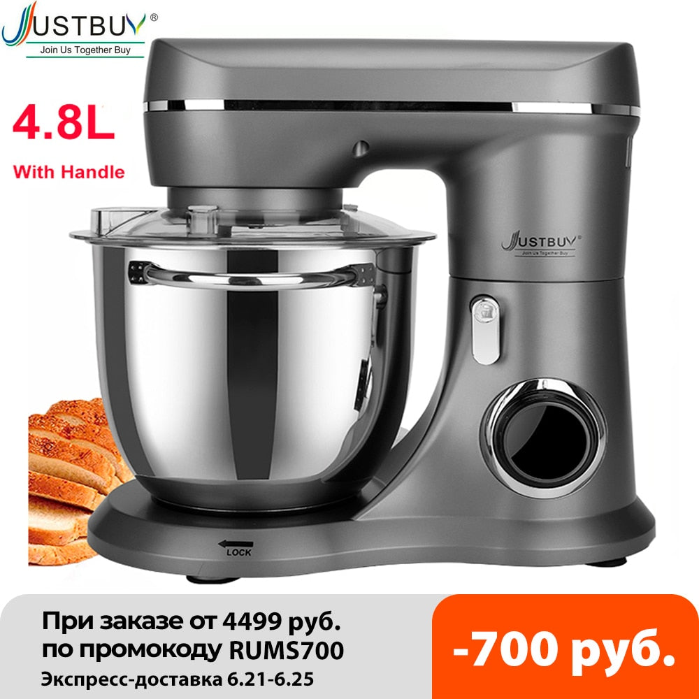 24 Month warranty Food Processor 1500W 6-speed Kitchen Stand Mixer Cream Egg Whisk Blender Cake Dough Mixer Bread Maker Machine