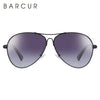 BARCUR Design Titanium Alloy Sunglasses Polarized Men's Sun Glasses Women Pilot Gradient Eyewear Mirror Shades Oculos De Sol