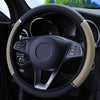 LEEPEE 37-38cm Diameter Universal Car Steering Wheel Cover Anti Slip PU Leather Steering Covers Car-styling