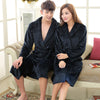 New Arrival Luxury Winter Long Bathrobe Warm Silk Flannel Kimono Bath Robe for Women Men Night Dressing Gown Bridesmaid Robes