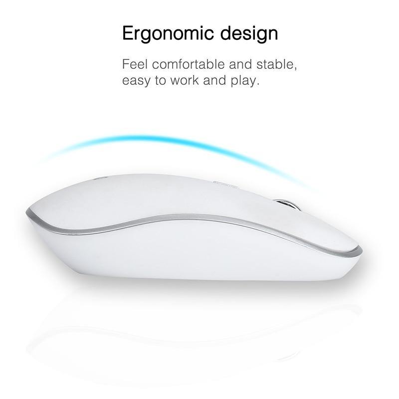 SeenDa 2.4G Wireless Silent Keyboard and Mouse Mini Multimedia Full-size Keyboard Mouse Combo Set For Notebook Laptop Desktop PC - Surprise store