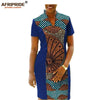plus size african women dress AFRIPRIDE private custom short sleeve knee-length casual fall dress pure cotton linings A722557 - Surprise store