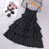 Girls Dresses 2021 Summer Polka Dots Princess Dress Elegant Female Kids Cake Dress Teens Girls 3-10 Years Children Clothes Party