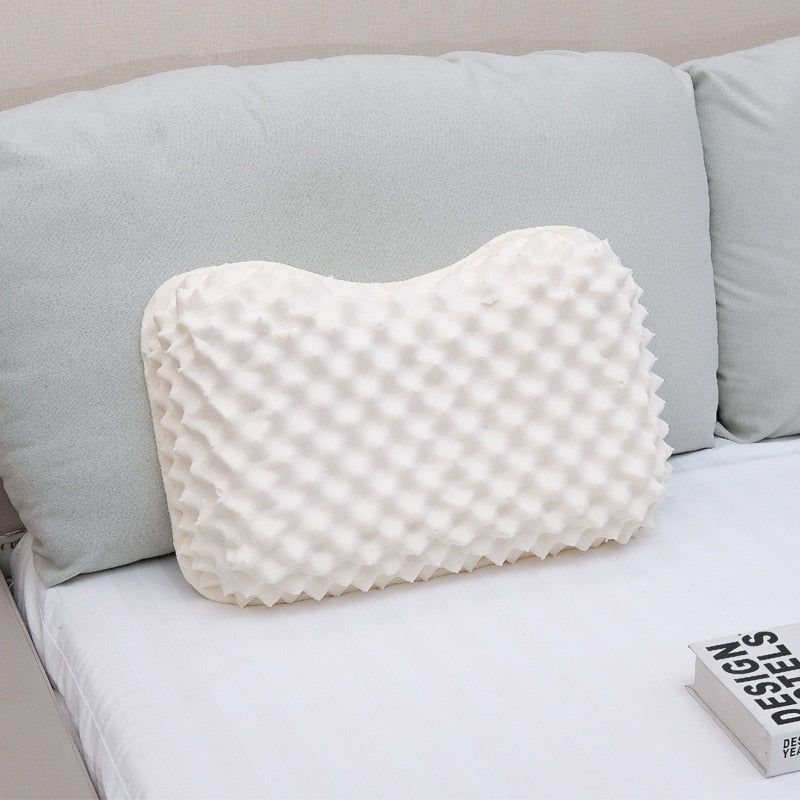 SB Thailand Pure Natural Latex Pillow Soft Adult Contoured Neck Protective Cervical Spine Correct Anti-Mite Stiff Pillow